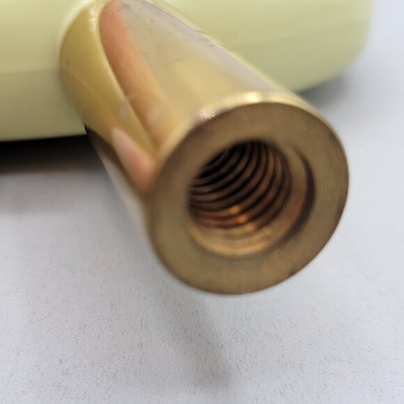 Vintage Heidelberg Beer Tap Handle Green Red Gold Triangle Shaped Barware - Picture 7 of 8